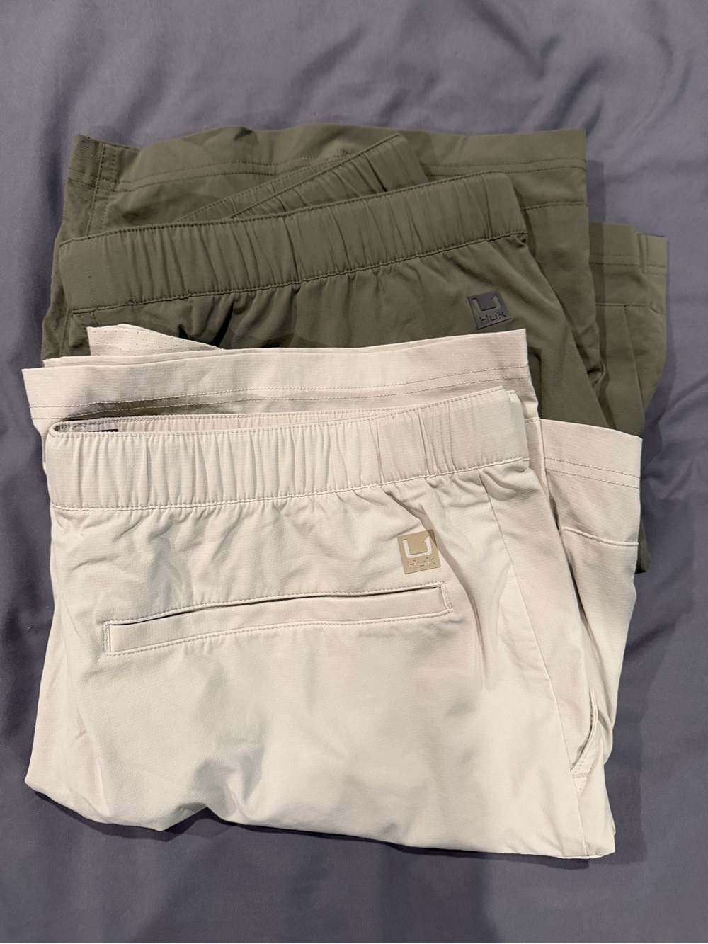 Huk Creekbed Cargo Shorts for Men (Two Pairs)